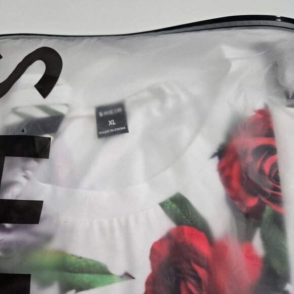 Shein Manfinity ModaGents Men Floral & Letter Graphic - Size XL - Picture 4 of 7